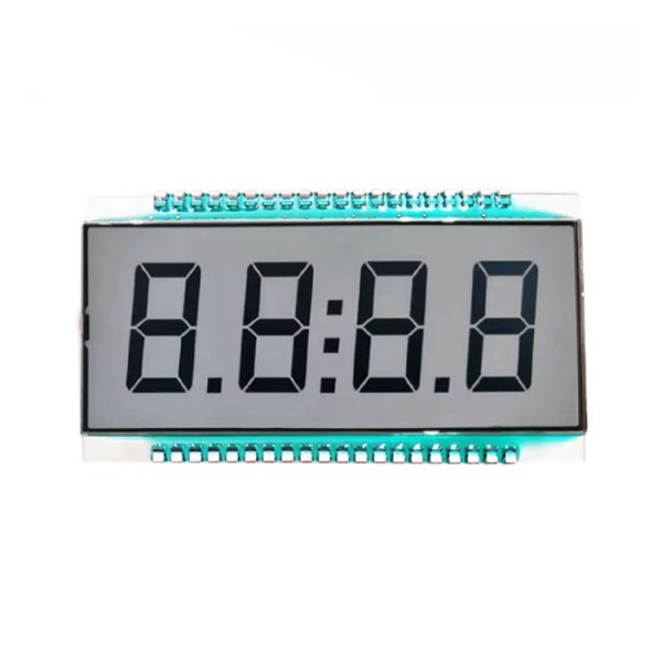 TN Customized 4 Digit 7 Segment Monochrome LCD Display   Fuel Dispenser Screen