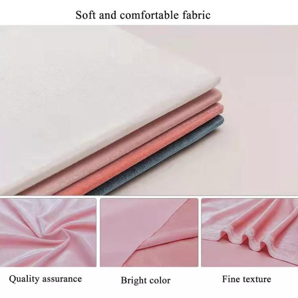 Задавленная ткань бархата полиэстера Windproof для одежд