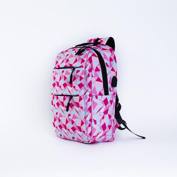 Nylon Ladies Laptop Backpack Set Waterproof 3 Piece School Bag