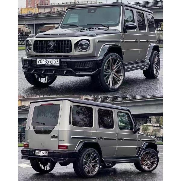 High Quality Carbon Fiber W464 G500 G63 Body Kit W464 Upgrade Topcar Style Front Shovel Rear Lip  Spoiler