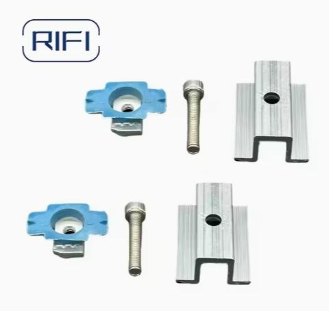 Module PV Morsetto Centrale Double Middle Clip Aluminium Support Panneau Solaire Pince Centrale