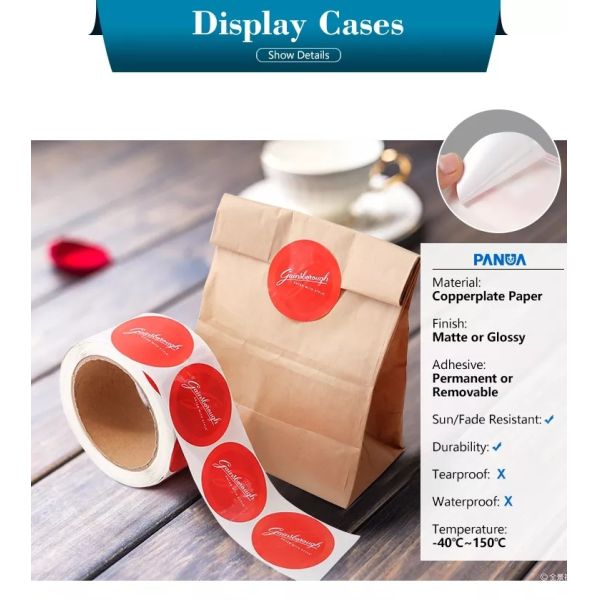 Custom Private Brand Nname Printing Stickers For Packaging