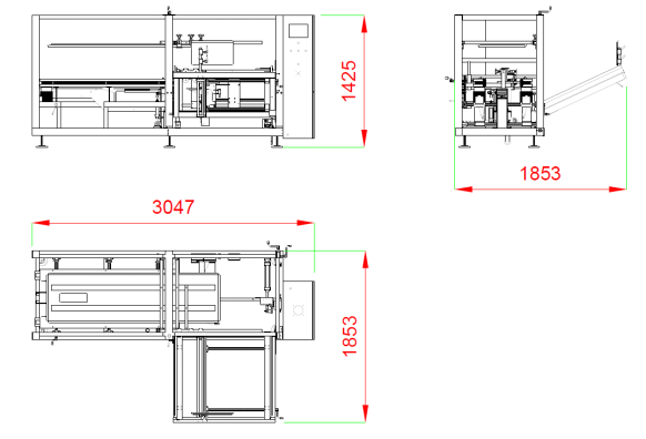 8-12 картонных коробки / минуту Автомобильная коробка упаковочная машина из нержавеющей стали