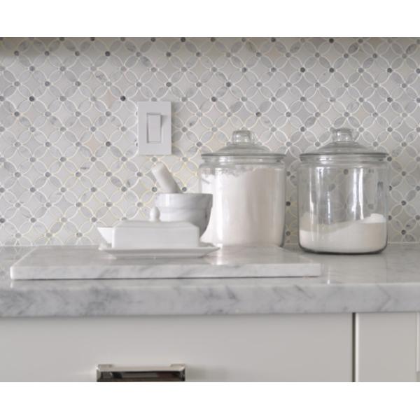 Half Bullnose Marble Bathroom Vanity Tops, Honed White Carrara Marble Countertop