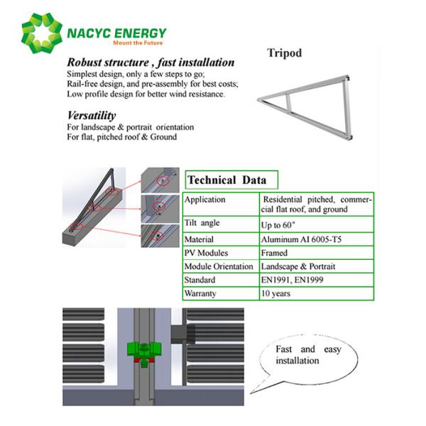 Suporte solares da terra e do telhado do sistema da montagem de painel solar dos sistemas da montagem do telhado do picovolt dos suportes solares de alumínio