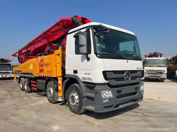 Shacman Used Concrete Pump Truck 52m Boom In Stock For Construction Business