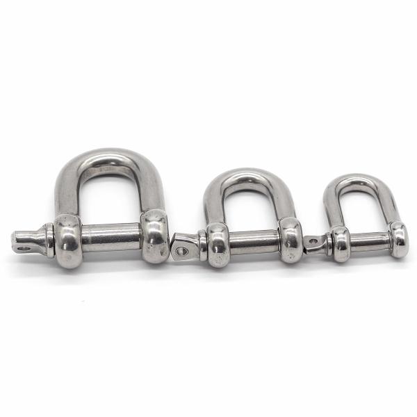 Japanese Style Stainless Steel D Shackle Construction Industrial Marine Shackles