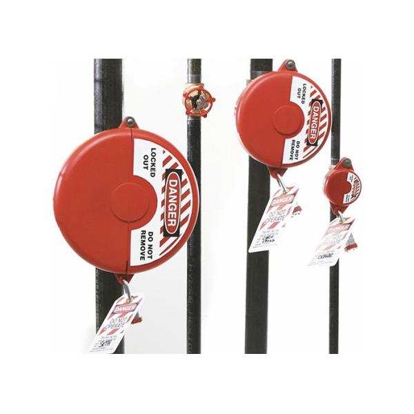 Red Color Gate Valve Lockout for 25mm-330 mm Valve, Standard Gate Valve Lockout ABS Material