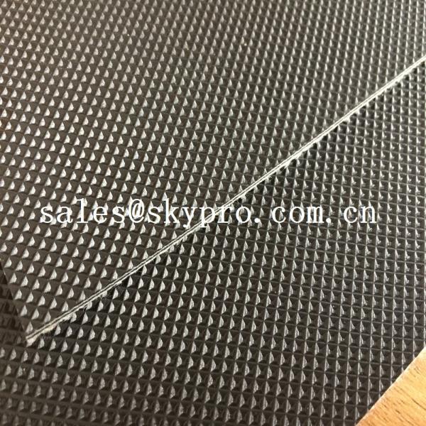 Wear Resistant Anti Static Mini Diamond Top Fabric PU / PVC Conveyor Belting