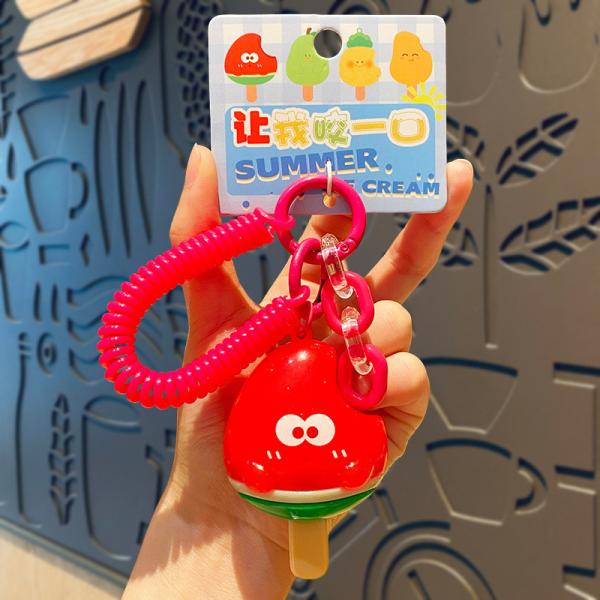 Мультсериал ключевой цепочка набор мягкий прикосновение фруктовый подвесок ключевой кольцо для детей вечеринка благосклонность школы и офиса