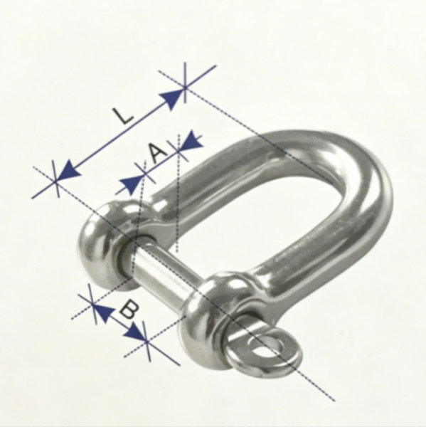 Heavy Duty Alloy Steel D Shackle Galvanized For Engineering Rigging Construction Wenet