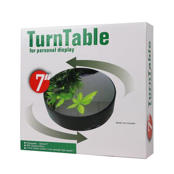 Real Mirror Face Electric Rotating Display Stand With High And Low Speed Rotation