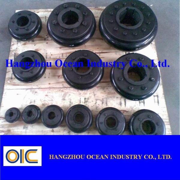 25mm Bore, 0.2 Deg Flanged, Zinc-Plated Steel Rigid Coupling