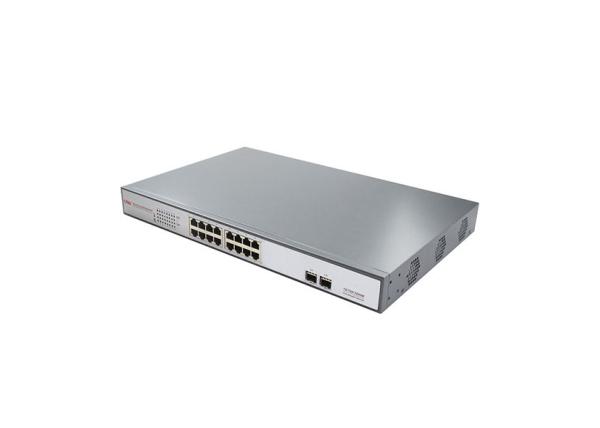 Lightweight Small POE Switch 2*1000Mbps SFP Optical Fiber Ports 16*10/100Mbps RJ45 Ports