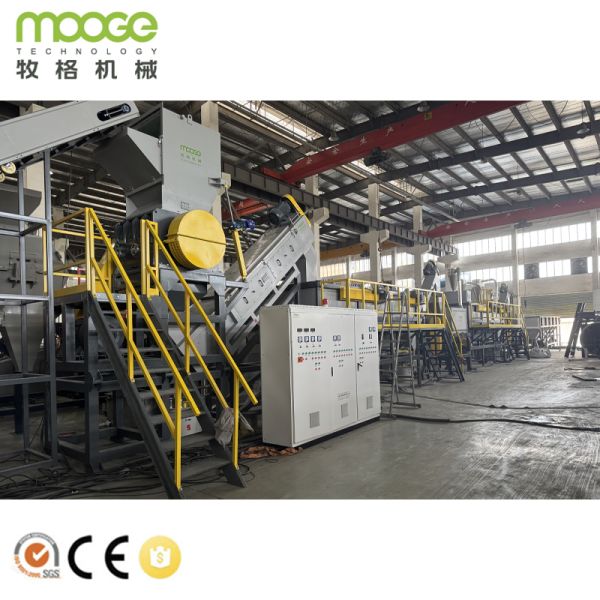 304 Stainless Steel PE PP Bottle Recycling Washing Line Plastic Crushing Washing Drying Production Line