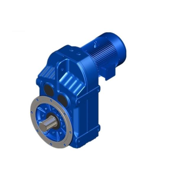 F87 Helical Gear Reducer Parallel Solid Shaft Heli Worm Gearbox 14-280rpm Output Speed