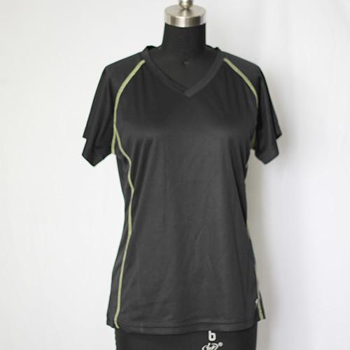 92% Polyester 8% Spandex Running Clothes For Women , Quick Dry Cool Running Shirts