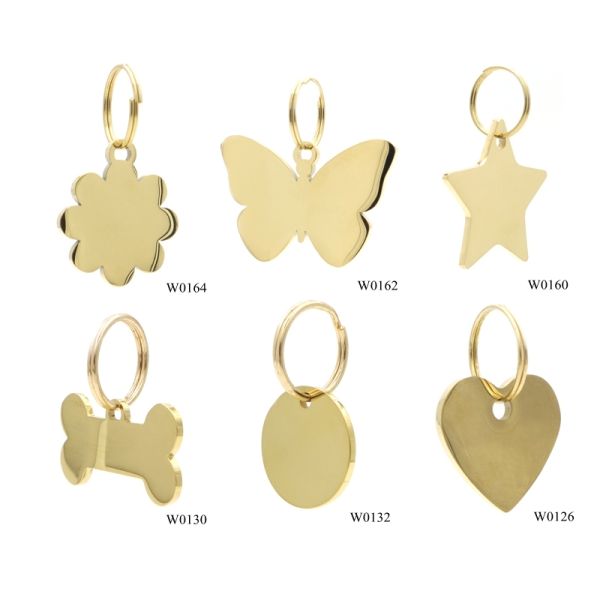 Light Gold Custom Hat Shape Metal Logo With Jump Ring For Keyring Clasp