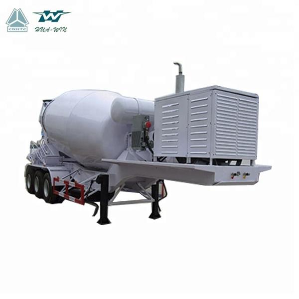 China high quality 3 axle concrete mixer semi trailer truck for sale