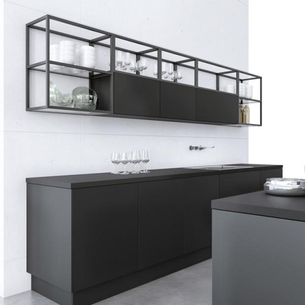 Countertops PVC Kitchen Cabinets Melamine Board Eco Friendly