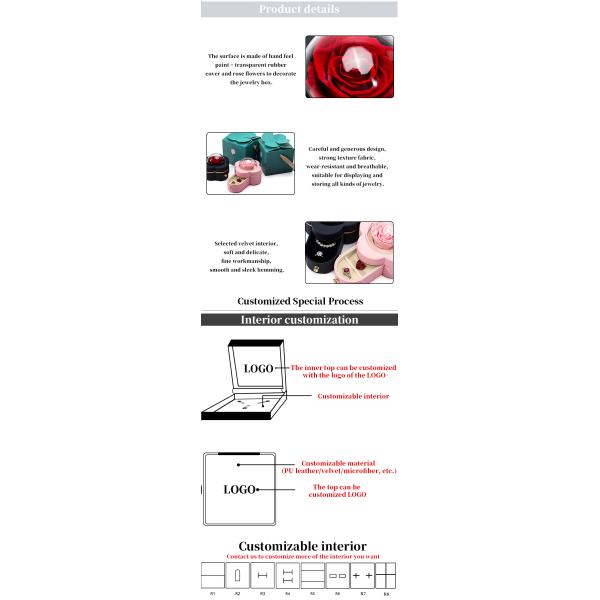 Boîte à bijoux pour emballage sophistiqué