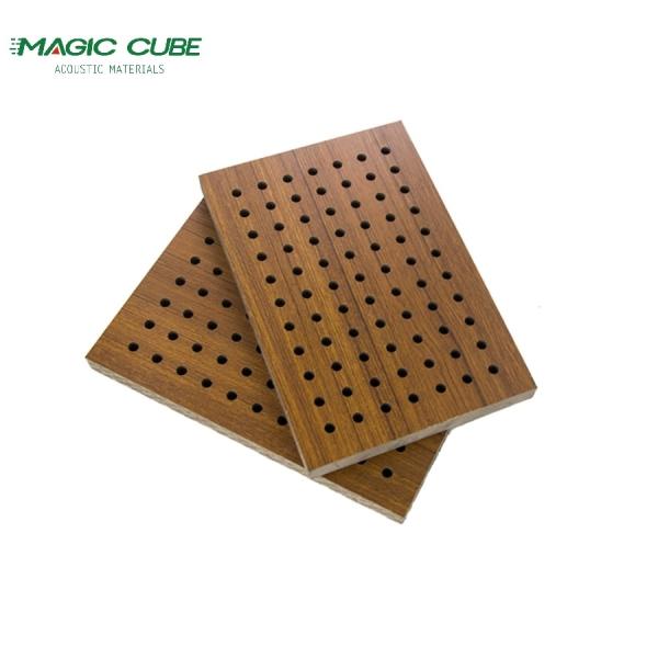 Customized Indoor Perforated Acoustic Wood Panel for Wall Decoration in Sports Venues