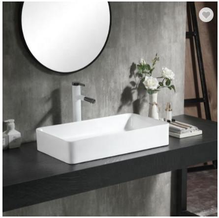 Square Bathroom Wash Basin Sink Bowl Shape Wash Basin Ceramic Body