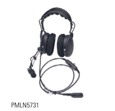 Earphone And Microphone PMLN5731 Dual over-ear headset with inline push-to-talk button