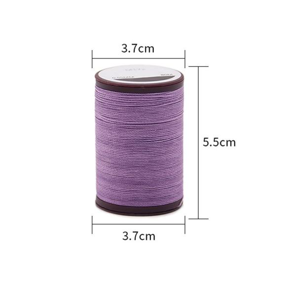 0.8mm Round Waxed Thread Cord Red for Hand Stitching Leather and Handmade Accessories
