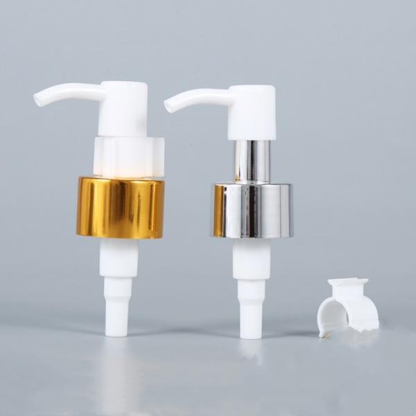 Gold Silver Lotion Dispenser Plastic Pump 20/410 24/410 Aluminum Shampoo Makeup Remover Pump