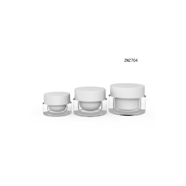 Double Wall Plastic Cream Jars Cosmetic Packaging 15ml 30ml