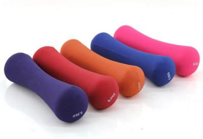 export quality colorful Bone shape/neoprene dumbell for women gym fitnesss