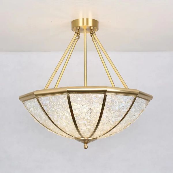 Customized Design Brass Crystal Chandelier with LED Light Source and 3-Year Warranty for Hotel Pendant Light
