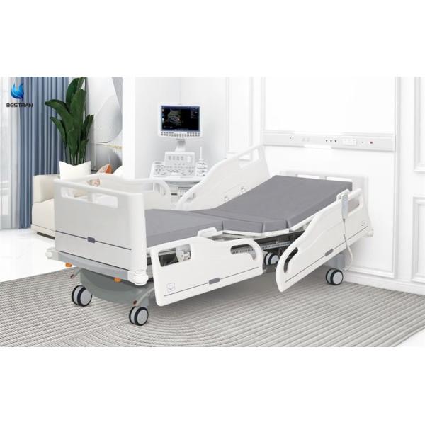 Central Locking System Electrically Operated Hospital Bed With Big Side Rail 5 Function
