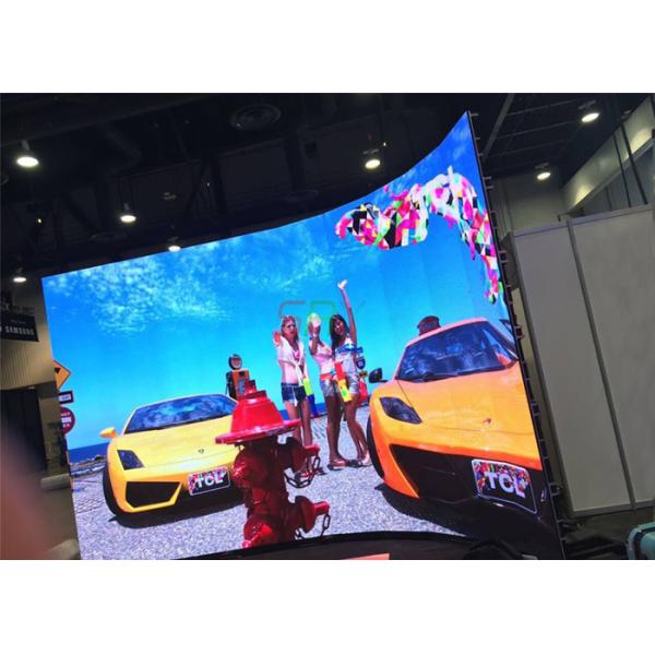 Wall 4mm electronic HD curved display monitor Commercial Advertising