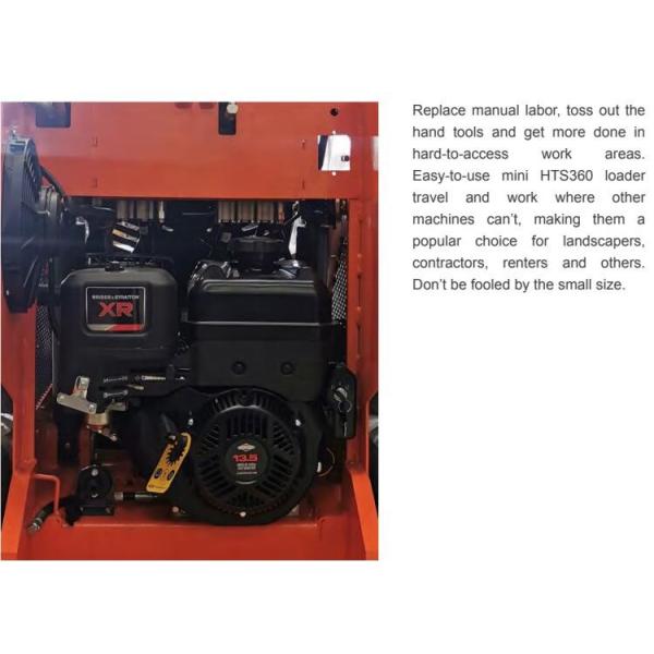 O modelo o mais atrasado Mini Skid Steer Loader Hydraulic Mini Loader diesel 13.5hp 10.1kw