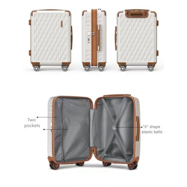 Vintage Classic Style Hard Travel Luggage Hard Case Luggage Set Abrasion Resistance