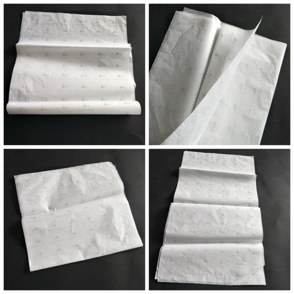 White Tissue Wrapping Paper Letterpress , Flower Wrapping Paper Gift Packaging