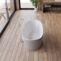 Matt Gray baignoire debout acrylique en forme ovale baignoire en trempage 1700*800mm