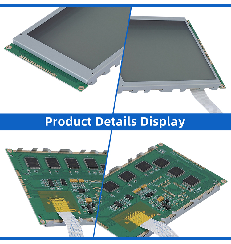 Grey Film LCD Uv ResiStant Material 320240B1 Graphic LCD Display Screen With Controller NT7086PQ 14PIN