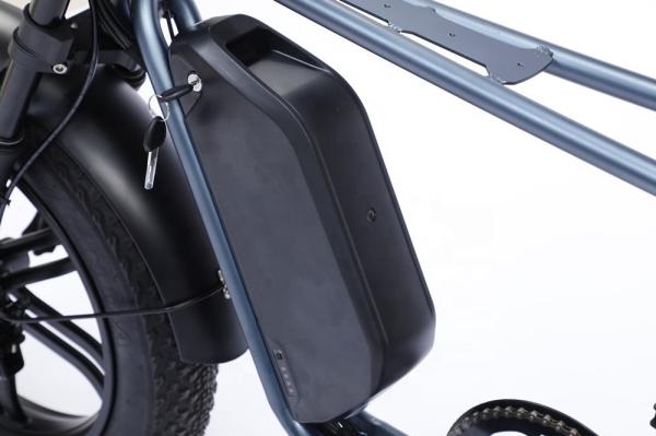Full Suspension 48V Fat Tire Electric Bike 750W With LCD Display And Rear Hub Motor