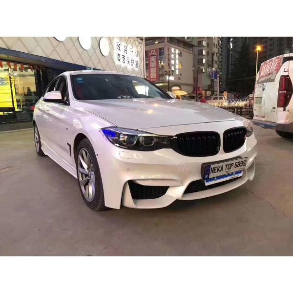 Material de plástico de PP F34 Serie 3 GT 320 330 328i Kit de carrocería F34 Actualizar M4 Estilo Frente y parachoques traseros