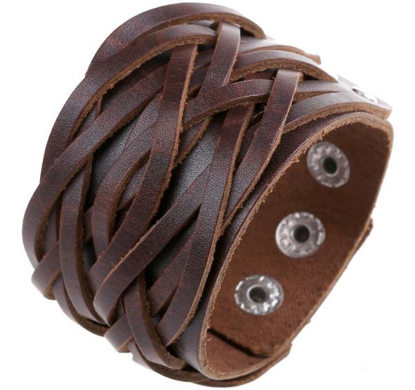 Europe and the United States the new vintage leather bracelet Personality punk leather