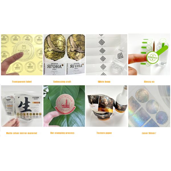 China Factory Custom White Vinyl Label Waterproof Makeup Remover Cosmetic Skincare Perfume Label Sticker Roll