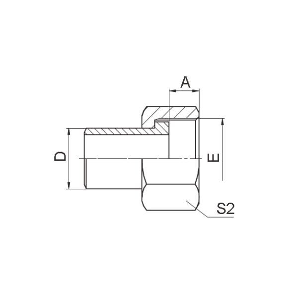 Metric Female Sae O Ring Fittings 2we Butt - Weld Tube Equal Shape