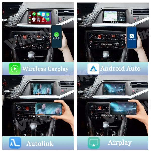 Boîtier d'interface Linux Viknav pour Citroën C3 C4 C4L C5 2014-2016 CarPlay sans fil