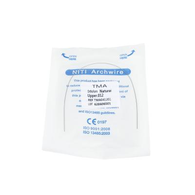Precision ALS Orthodontic Accessory Natural TMA Round Wires 0.012/14/16/18/20 for Dentistry