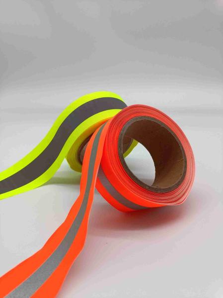 A fita reflexiva grossa do Webbing para sacos veste o logotipo feito sob encomenda 1x0.5cm da forma de Oxford