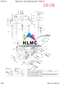 Excavator Parts Main Relief Valve 31N6-17400 R215-7 Made in Korea Factory Price Construction Machinery Parts