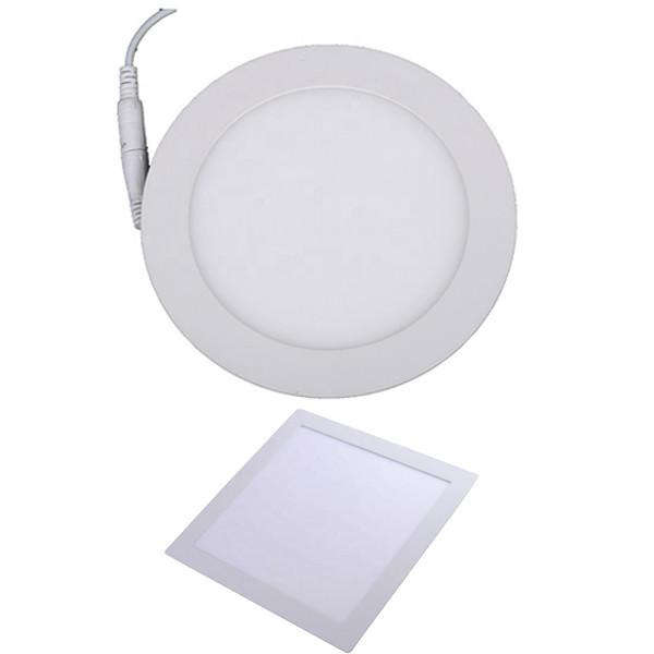 Indoor Recessed 6W Flat Panel LED Lights Frameless Aluminium Housing